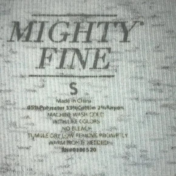 MIGHTY FINE tank top gray cream heather “Tonight We Are Young” graphic size S - Picture 4 of 6